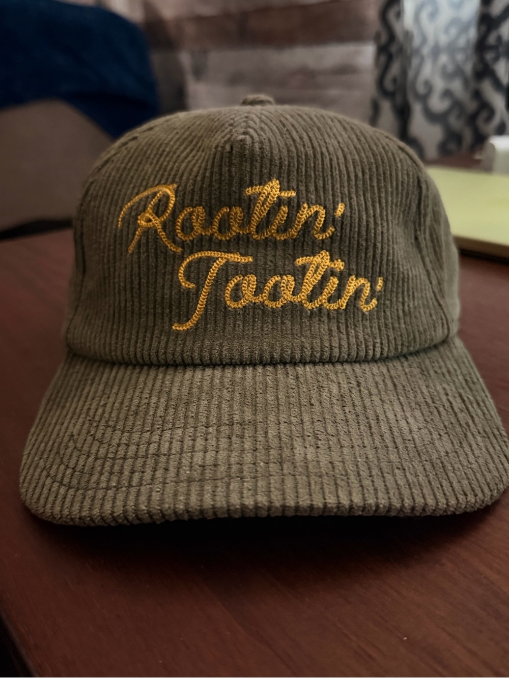 Rootin’ tootin’ funny corduroy hat. American needle dad hat urban outfitters